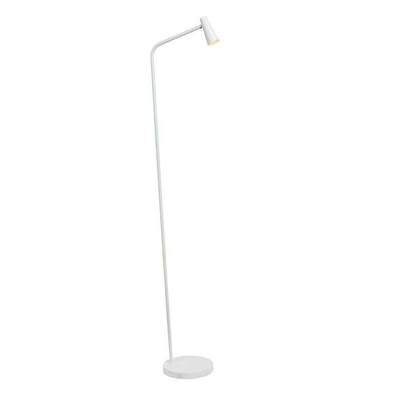 Lampada da terra ricaricabile moderna bianca, Stirling, 3W, 2700K LED, controllo touch