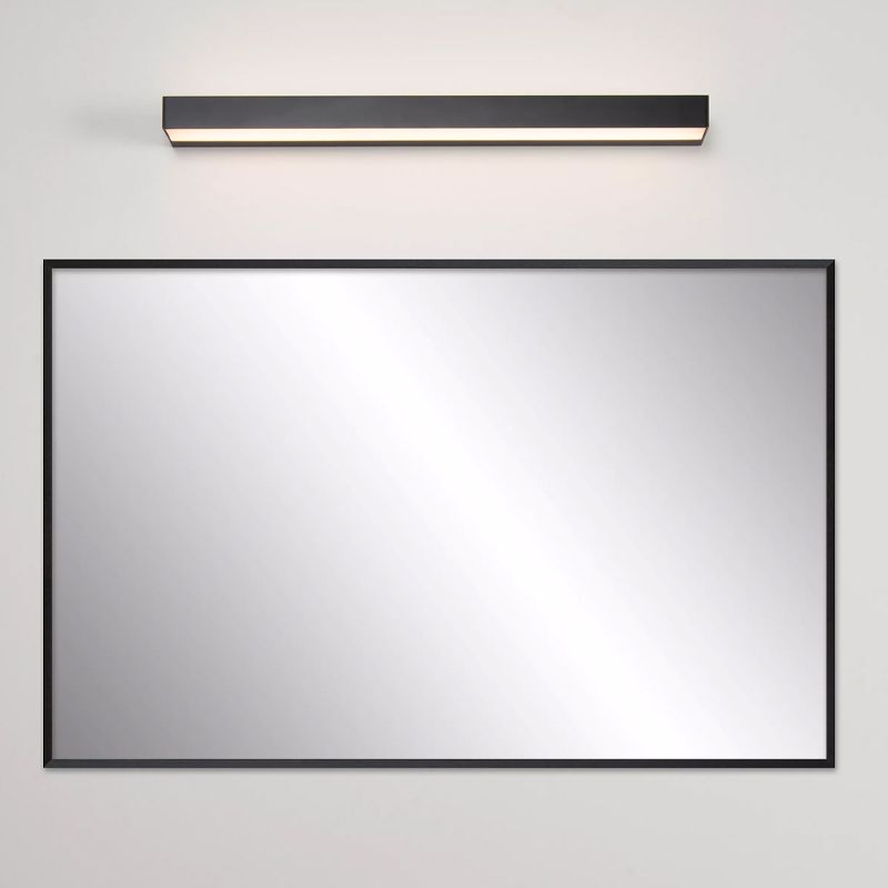 Applique per bagno moderna nera, Alexa, 8W, 3000K LED, IP44 Applique per bagno moderna nera, Alexa, 8W, 3000K LED, IP44