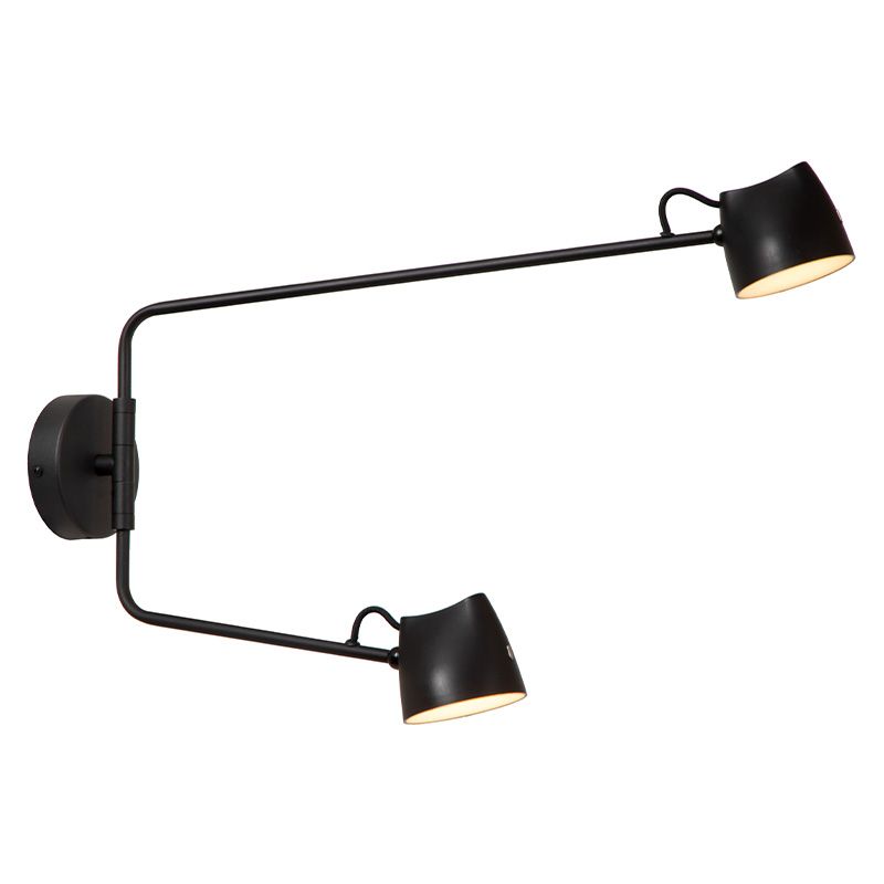 Applique ricaricabile rustica nera, Milne, 6W, 2700K LED, controllo touch