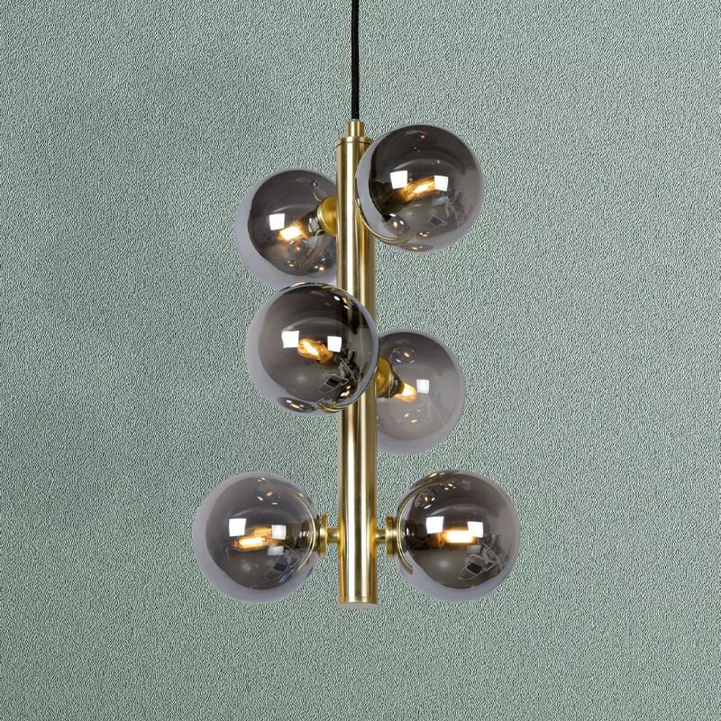 Lampada a sospensione retrò dorata, Tycho Lampada a sospensione retrò dorata, Tycho