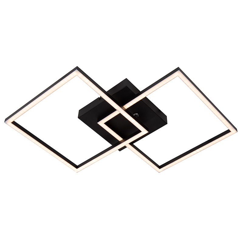 Plafoniera moderna nera, Arianne, 23W, white switch LED Plafoniera moderna nera, Arianne, 23W, white switch LED