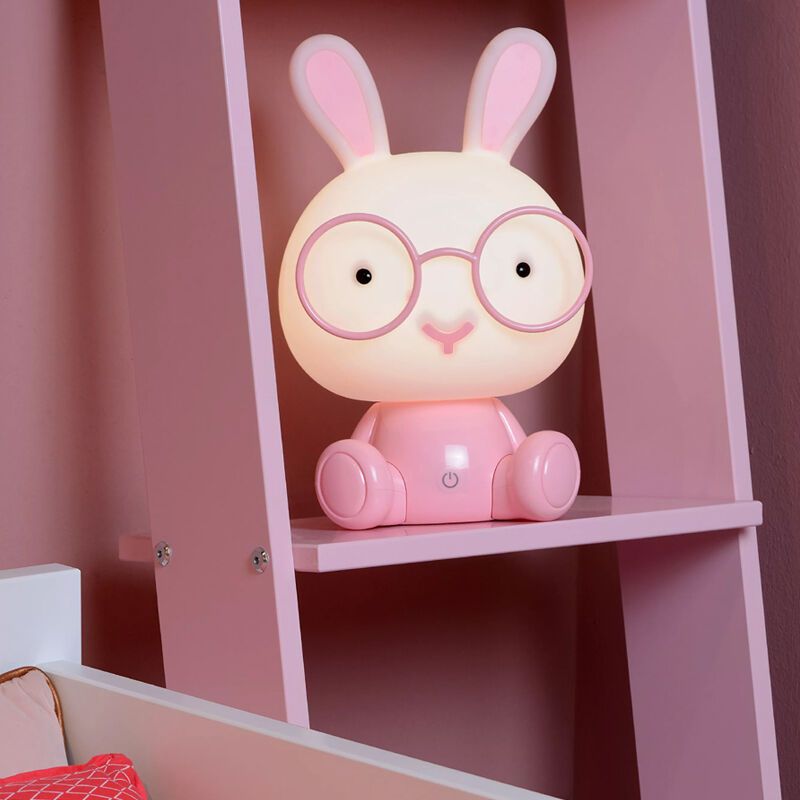 Lampada da tavolo per bambini rosa, Dodo Rabbit, 3W, 4000K LED