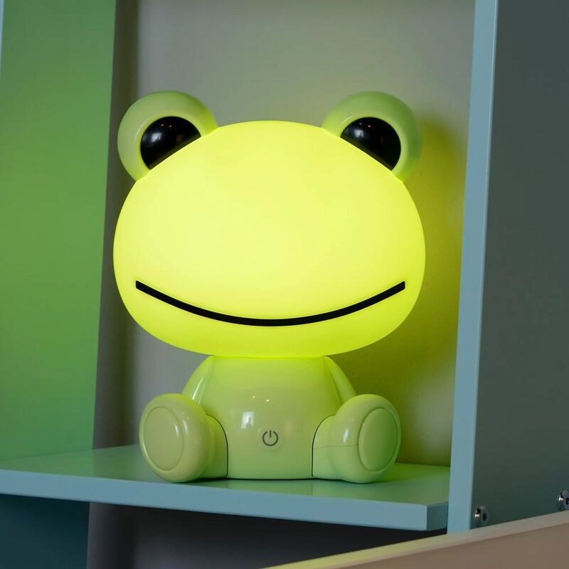 Lampada da tavolo per bambini verde, Dodo Frog, 3W, 4000K LED