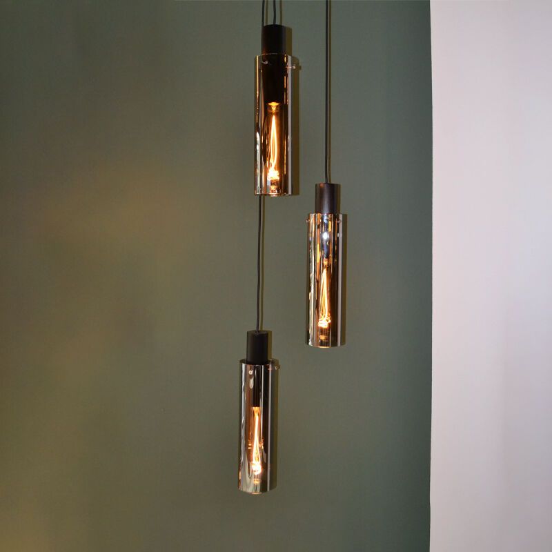 Lampada a sospensione moderna grigia, Orlando