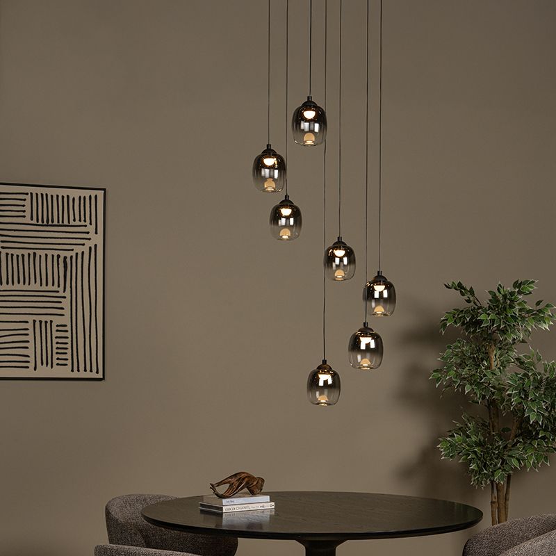 Lampada a sospensione moderna grigia, Tamino, 7W, 3000K LED