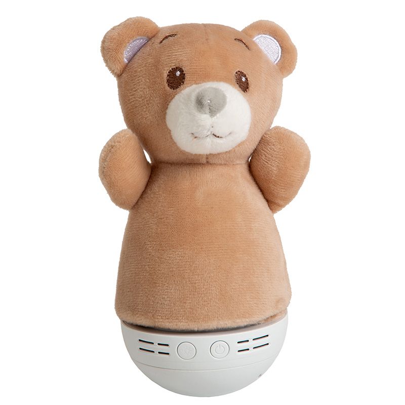 Lampada da tavolo per bambini moderna marrone, Dolly, 3W, RGB LED, con interruttore