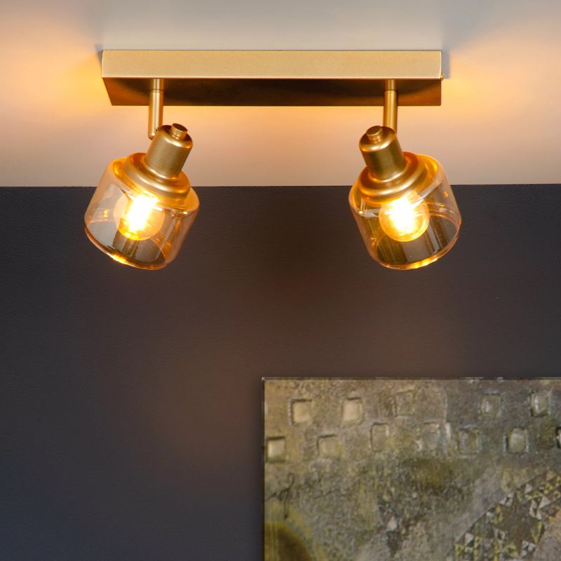 Faretto da soffitto classico dorato, Bjorn