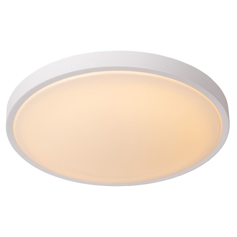 Lampada da soffitto da bagno moderna bianca, Dasher, 24W, 2700K LED, IP44