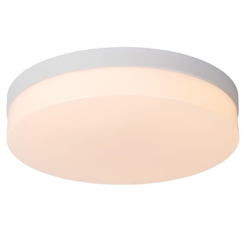 Lampada da soffitto da bagno bianca in plastica, Biskit, 24W, 2700K LED, IP44