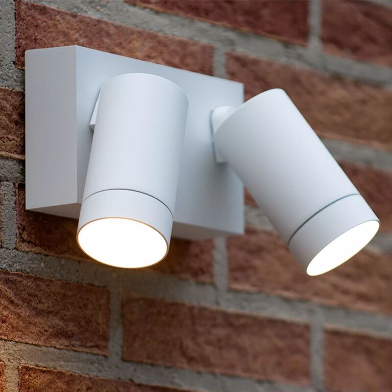 Applique da esterno con sensore di movimento moderna bianca, Taylor, IP54 Applique da esterno con sensore di movimento moderna bianca, Taylor, IP54