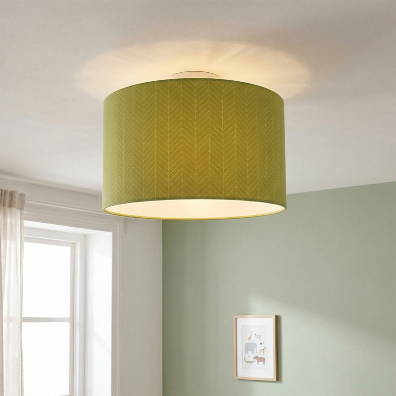 Lampada da soffitto per bambini verde moderna, Lines Lampada da soffitto per bambini verde moderna, Lines