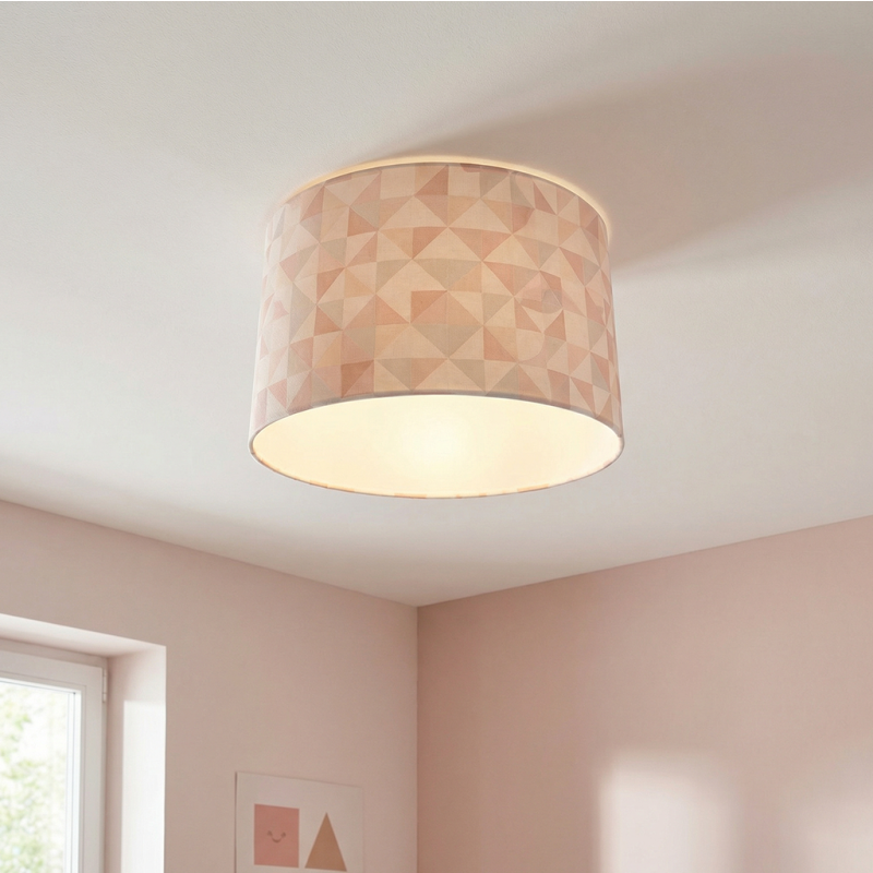 Lampada da soffitto per bambini rosa moderna, Diamonds