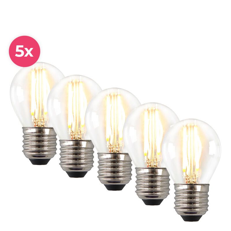Lampada a sfera LED Melchis E27, 2700k, 4w, dimmerabile