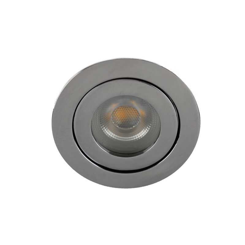 Faretto da incasso per bagno cromato in alluminio, Dorx, IP44