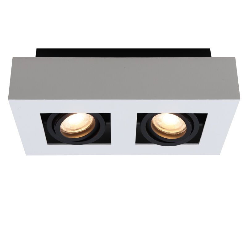 Faretto da superficie in alluminio bianco, Noraly Faretto da superficie in alluminio bianco, Noraly