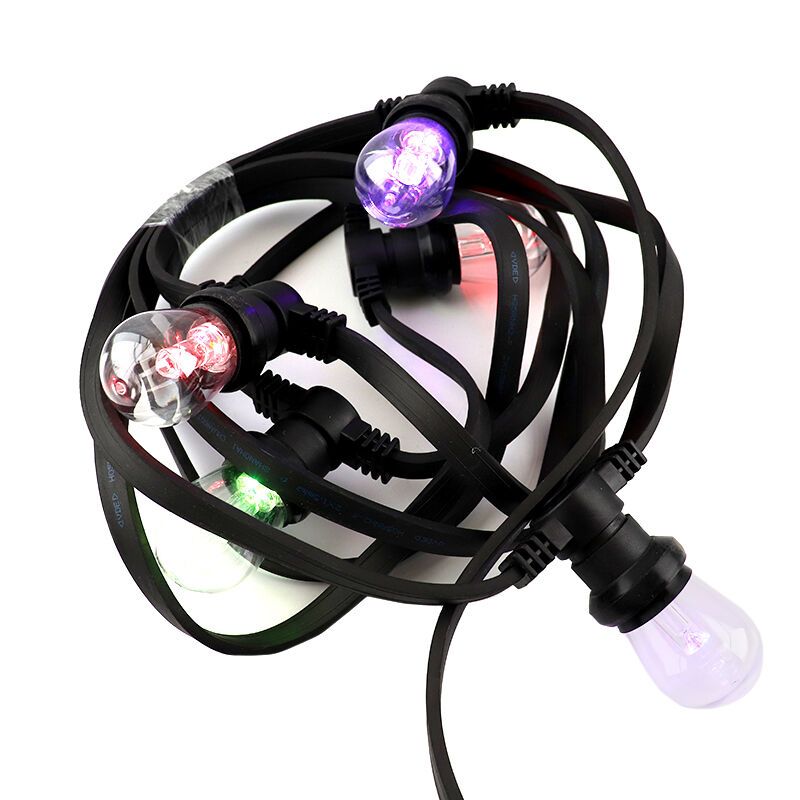 10m catena luminosa da esterno con 10 lampadine RGB (incluso controller)
