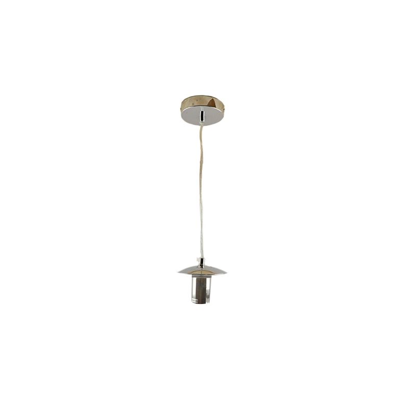 Lampada a sospensione senza paralume cromata metallo, Minne Lampada a sospensione senza paralume cromata metallo, Minne