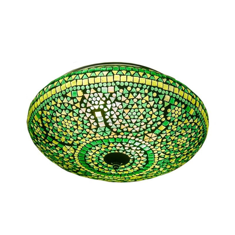 Plafoniera orientale verde in mosaico, Louay
