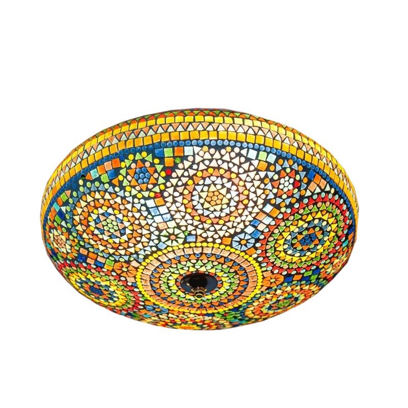 Plafoniera orientale multicolore in mosaico, Annas