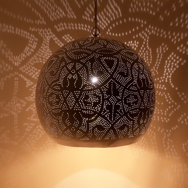 Lampada a sospensione orientale bianca, Alyssa