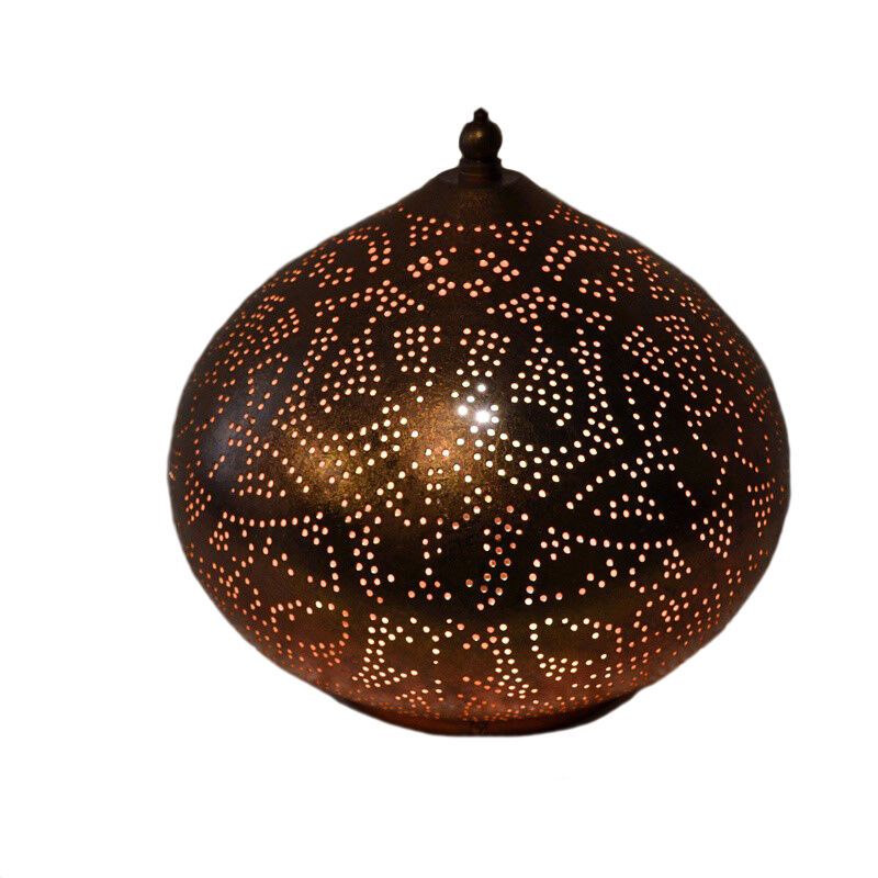 Lampada da tavolo orientale in rame, Nour