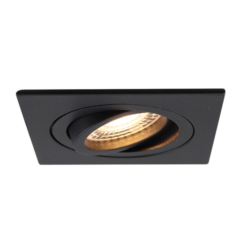 Faretto da incasso nero in alluminio, Scott