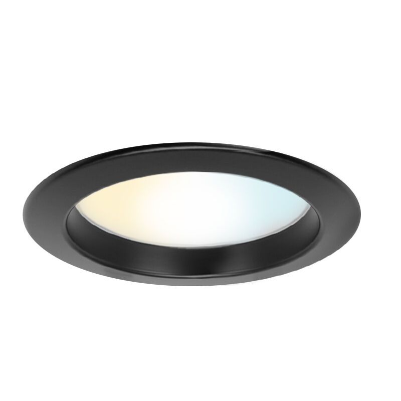 Downlight nero in alluminio, Otmar, 15W, white switch LED, IP22
