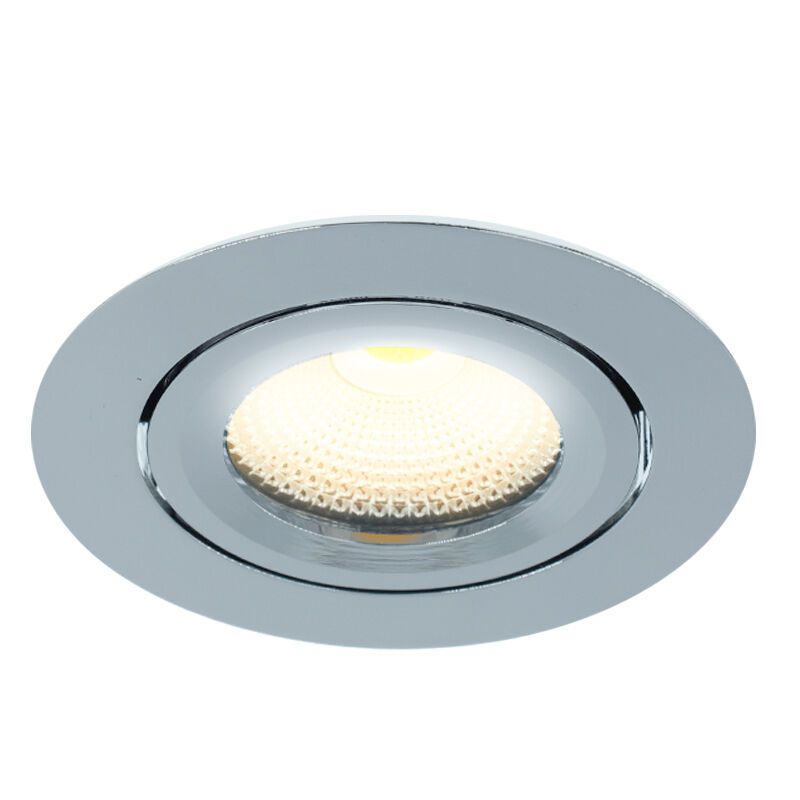Faretto da incasso cromato con trasformatore 12V, Wimke, 5W, 2700K LED, IP44