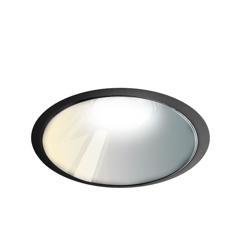 Downlight nero in alluminio, Maud, 10W, white switch LED, IP22