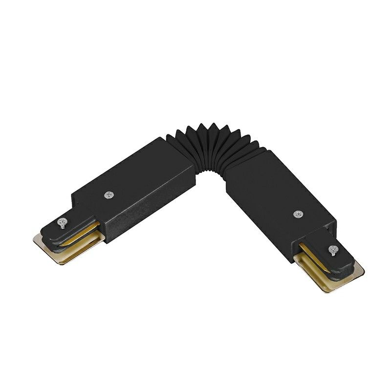 Connettore flessibile per illuminazione a binario monofase, nero Connettore flessibile per illuminazione a binario monofase, nero