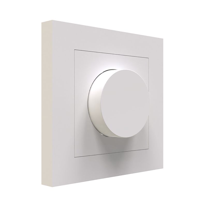Placca di copertura bianca per dimmer singolo