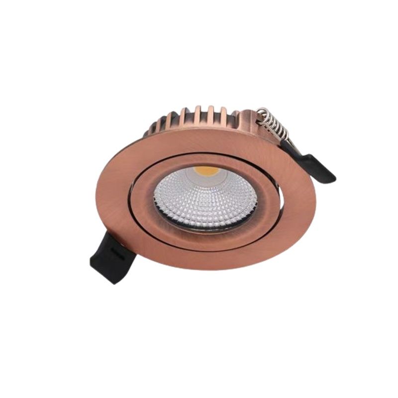 Downlight in rame in alluminio, Wimke, 5W, dim to warm LED, IP44