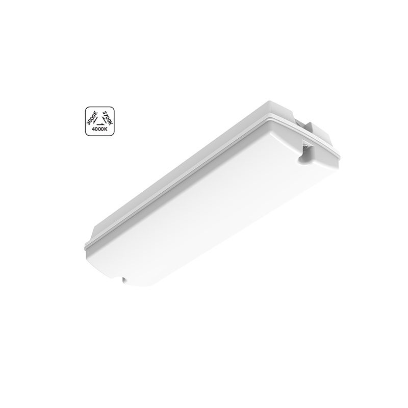 Lampada passagio bianca in plastica, Pedram, 4W, bianco regolabile tra caldo e freddo LED, IP66