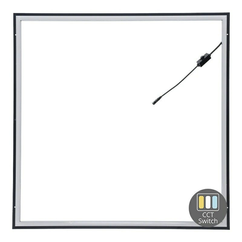 Pannello LED con cornice 60x60 - 37W - interruttore bianco - UGR<21 - retroilluminazione laterale Pannello LED con cornice 60x60 - 37W - interruttore bianco - UGR<21 - retroilluminazione laterale