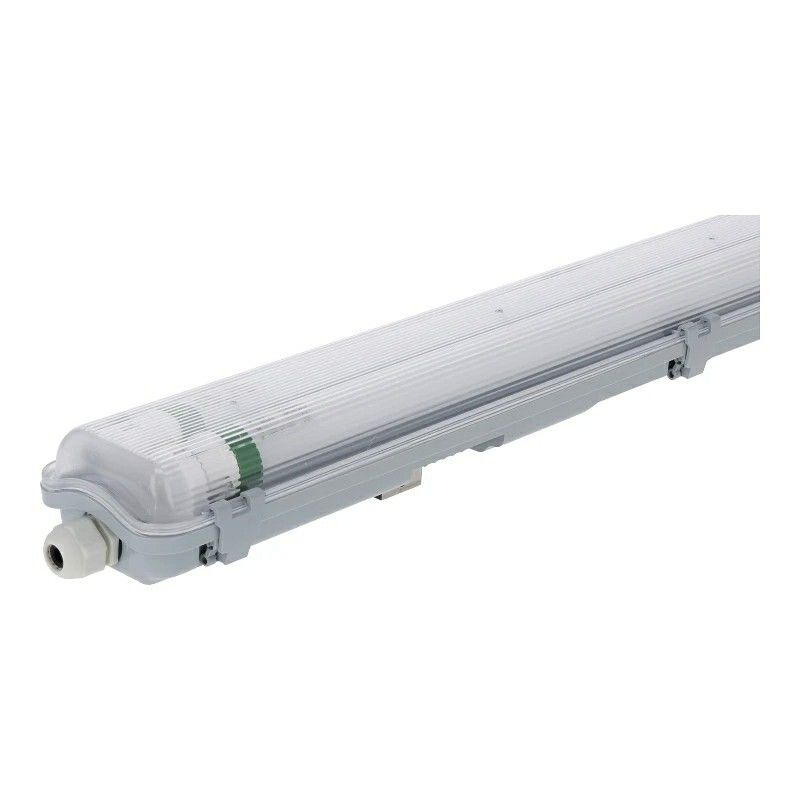Apparecchio fluorescente a LED impermeabile da 150 cm - Tenso - per 2 tubi fluorescenti - IP65 Apparecchio fluorescente a LED impermeabile da 150 cm - Tenso - per 2 tubi fluorescenti - IP65