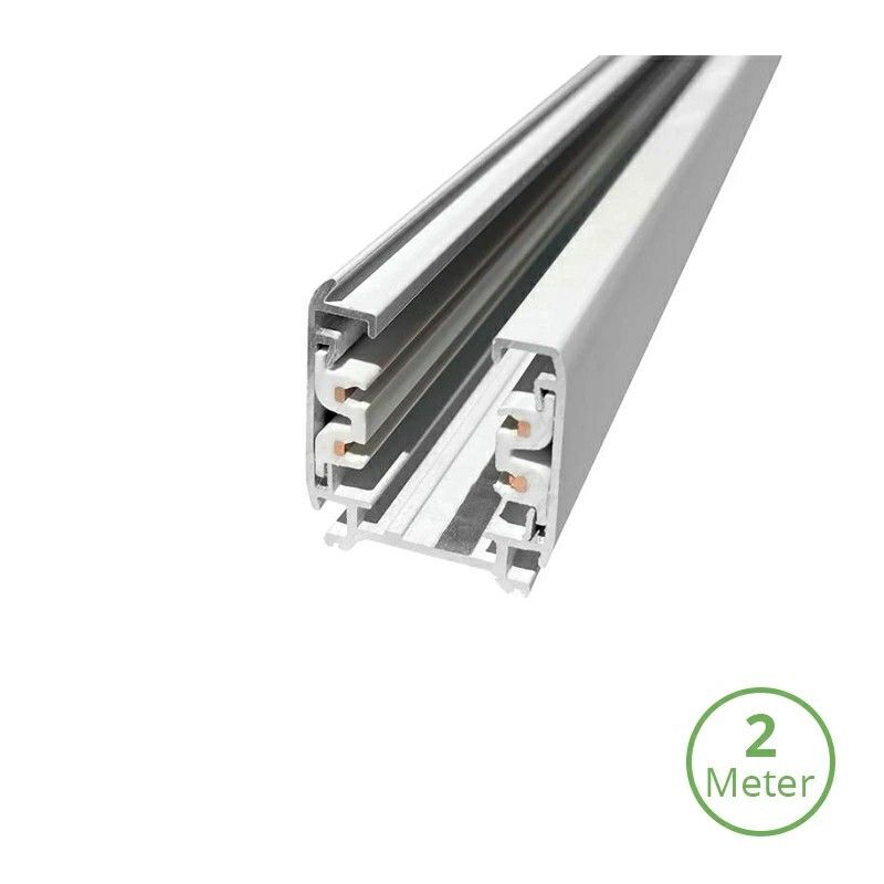 Binario trifase, 2 metri, bianco, Pro