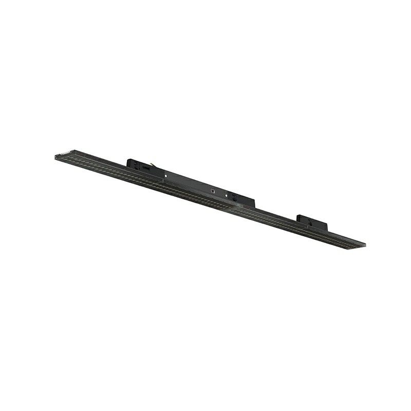 Apparecchio di illuminazione a binario trifase nero Tora, 27W/32W/37W/42W, interruttore bianco, 120 cm, Pro Apparecchio di illuminazione a binario trifase nero Tora, 27W/32W/37W/42W, interruttore bianco, 120 cm, Pro