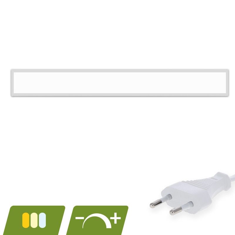 Pannello LED 15x120 - 30W - interruttore bianco - UGR<19 - dimmerabile - retroilluminato