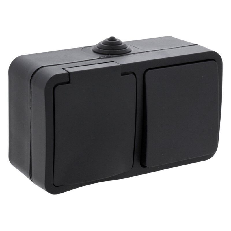 Q-Link Presa e interruttore combinati, interruttore antispruzzo Messa a terra di protezione Q-Link Presa e interruttore combinati, interruttore antispruzzo Messa a terra di protezione