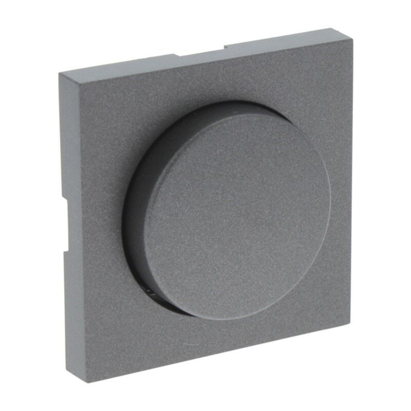 Q-Link S-Line Placca Centrale con Manopola Dimmer, Nero/Antracite Q-Link S-Line Placca Centrale con Manopola Dimmer, Nero/Antracite