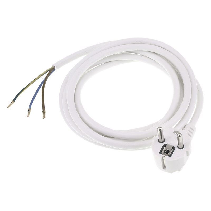 Cavo di collegamento a terra Q-Link, 2500w 3 x 1,0 mm. 2,5 m bianco