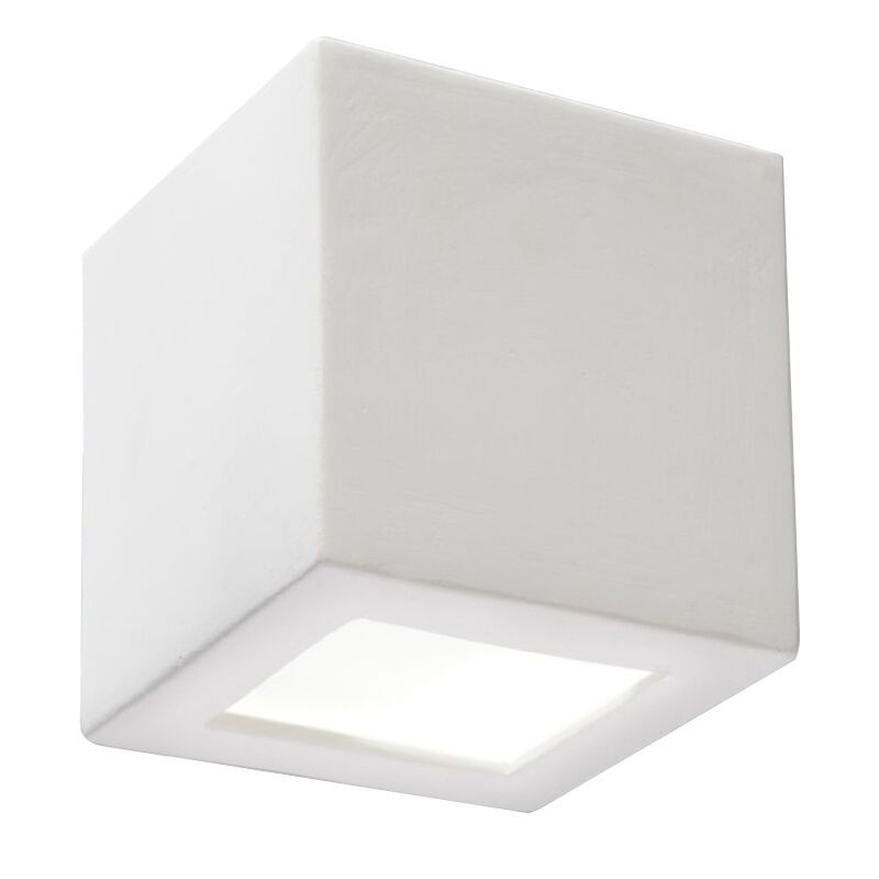 Lampada da parete up down in vetro bianca, Caitlin