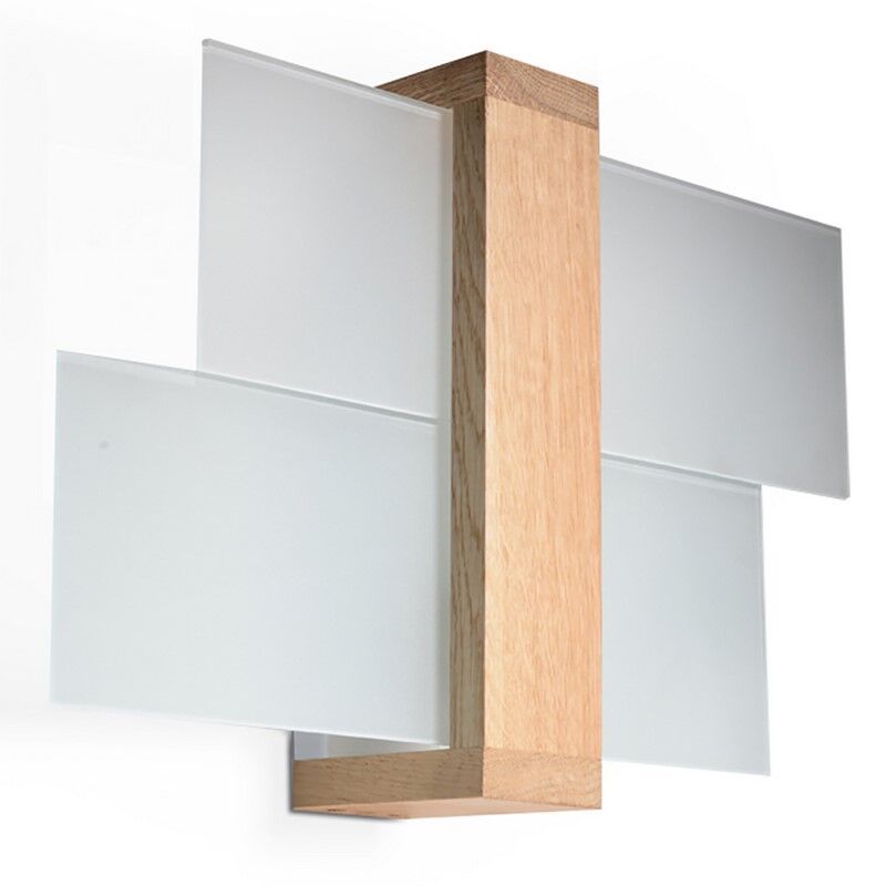 Applique da parete in vetro marrone, Fouzia