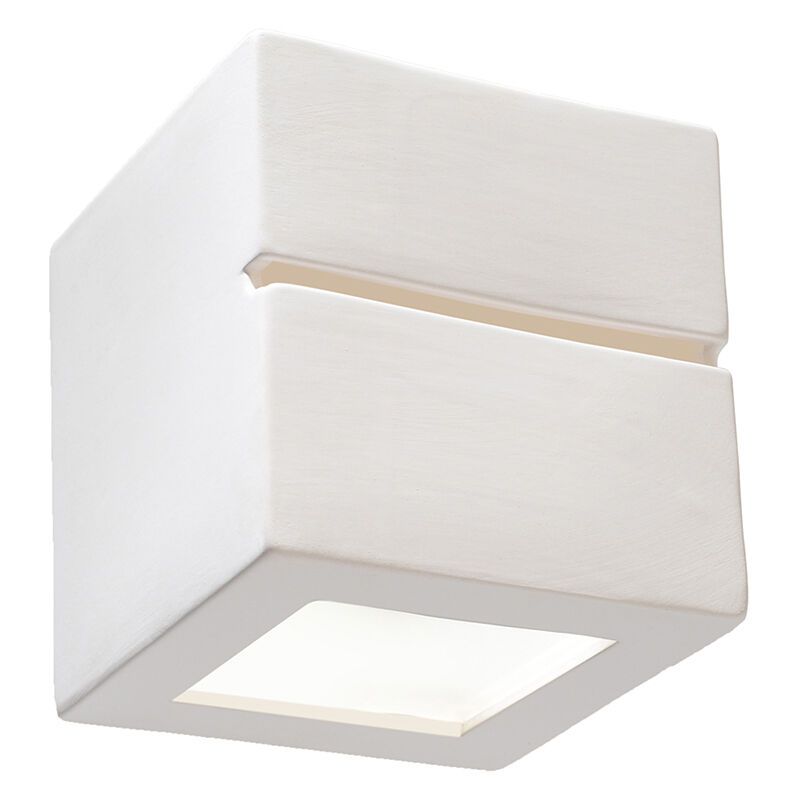 Lampada da parete up down in vetro bianca, Caitlin