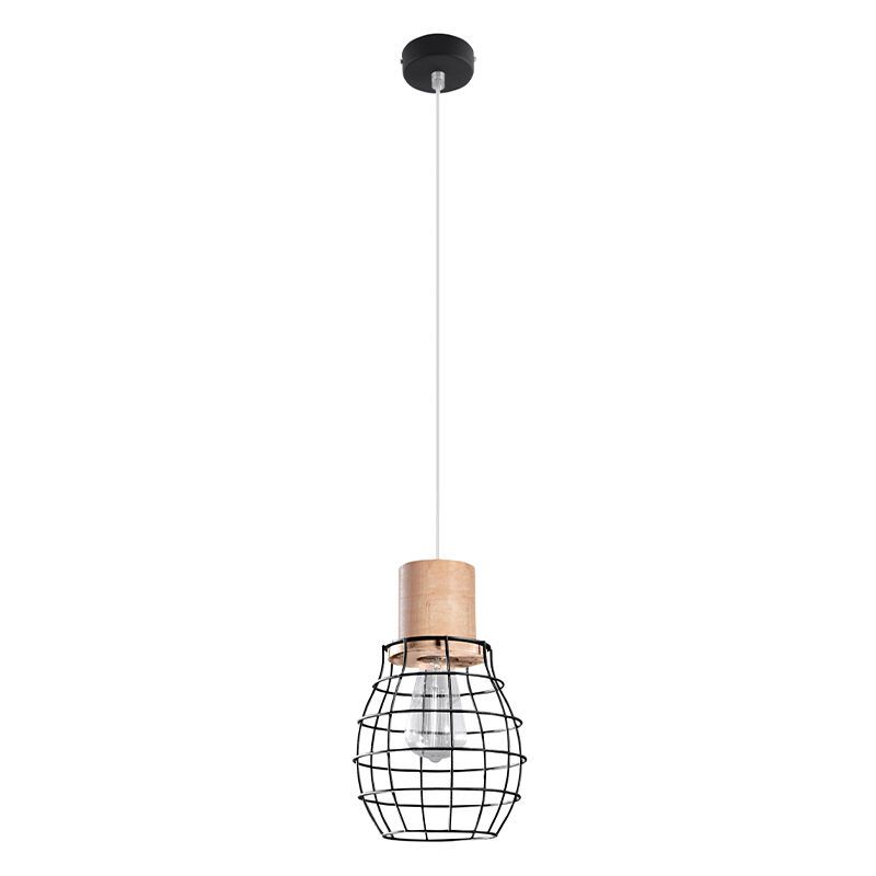 Lampada a sospensione in legno marrone, Gerbrich