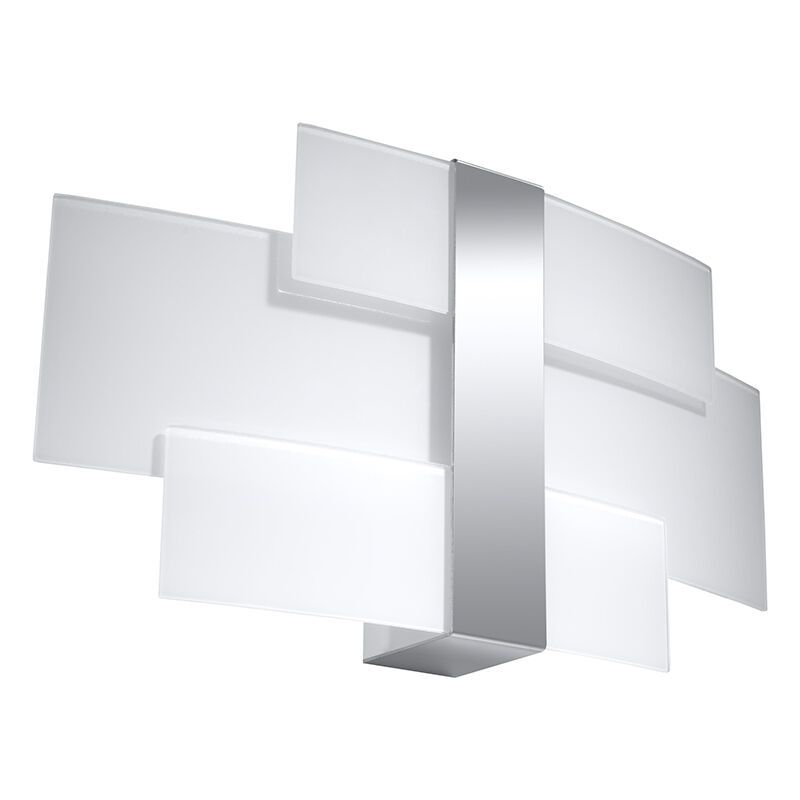 Applique da parete in vetro cromata, Marith