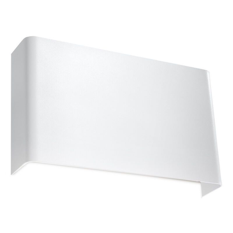 Lampada da parete up down in alluminio bianca, Laetitia Lampada da parete up down in alluminio bianca, Laetitia