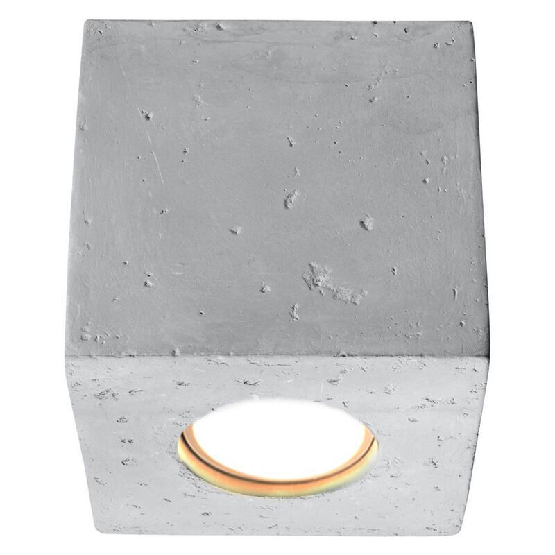 Faretto da superficie in cemento grigio, Andro