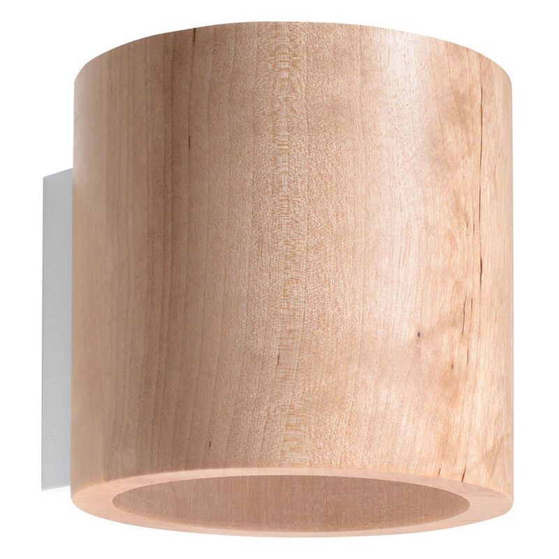 Lampada da parete up down in legno marrone, Amely