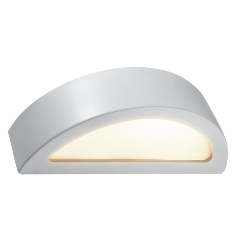 Lampada da parete up down in vetro grigia, Fadila